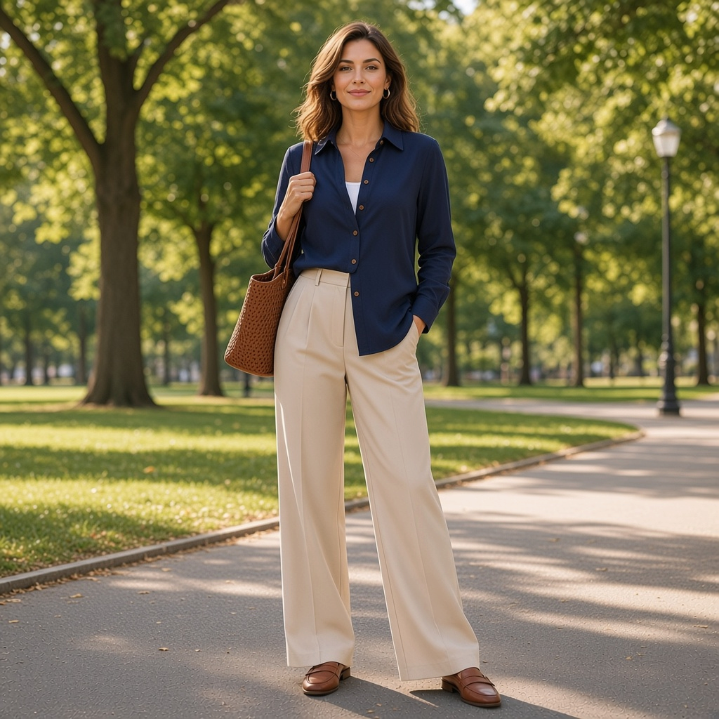 Women's Solid Long-Sleeve Blouse | Pikywiky, photo 6