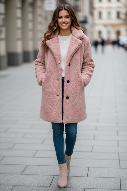 Women's Lapel Plush Teddy Coat | Pikywiky, photo 3