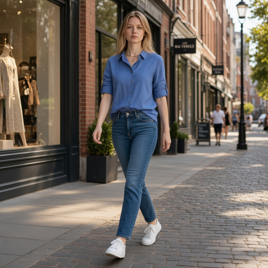 Women's Solid Long-Sleeve Blouse | Pikywiky, photo 3